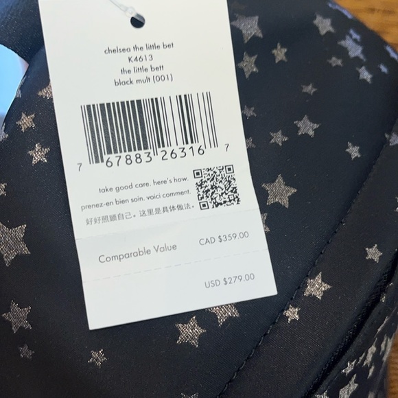 ♠️ kate spade Chelsea Scattered Stars The Little Better Jacquard Nylon Backpack - Picture 12 of 13